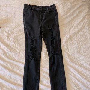 bluenotes / aeropostale black ‘Emma high rise jegging’ jeans